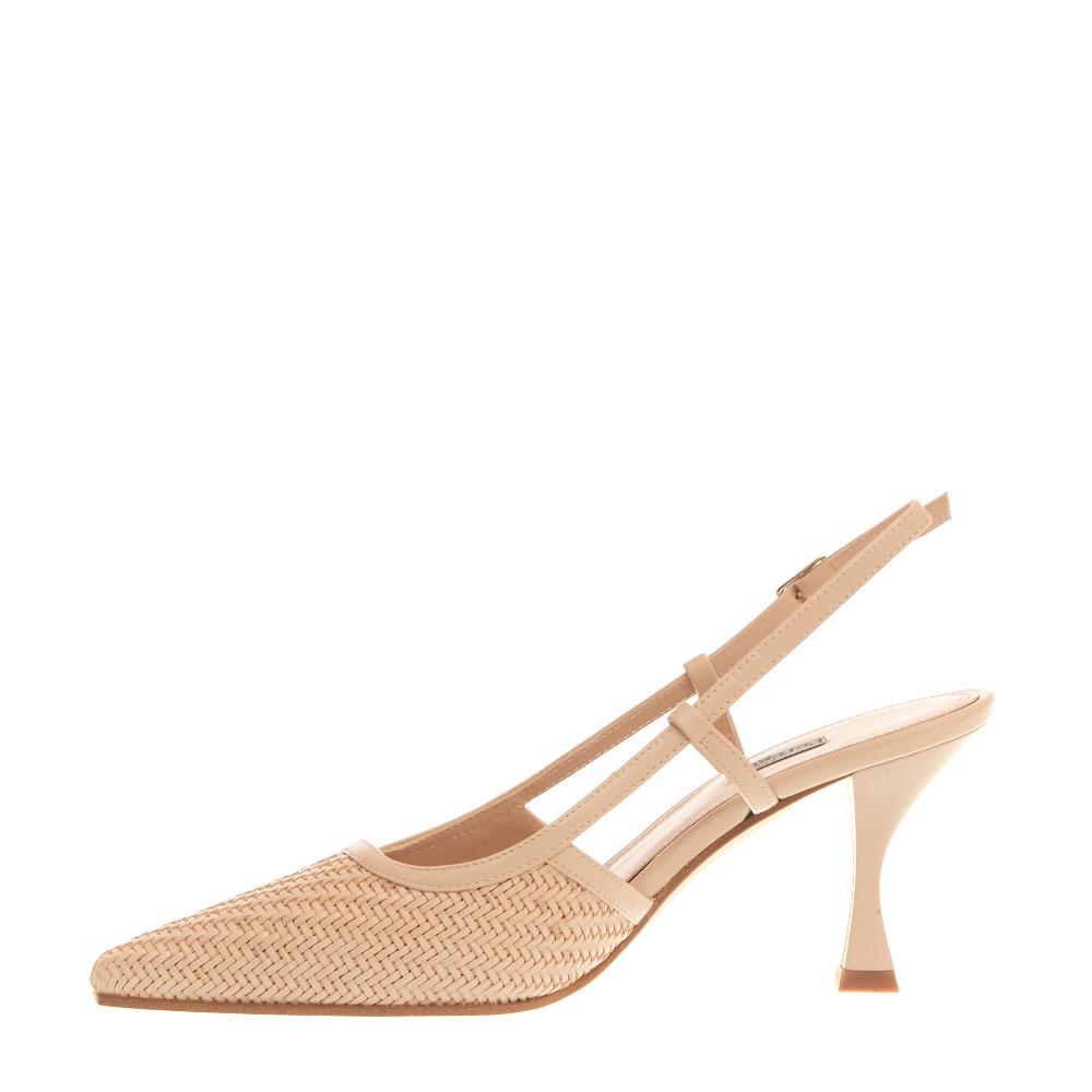Sorelle Perego Slingback Intreccio Beige