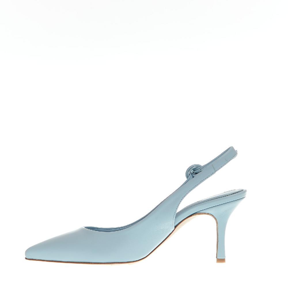 Sorelle Perego Slingback Pelle Azzurra