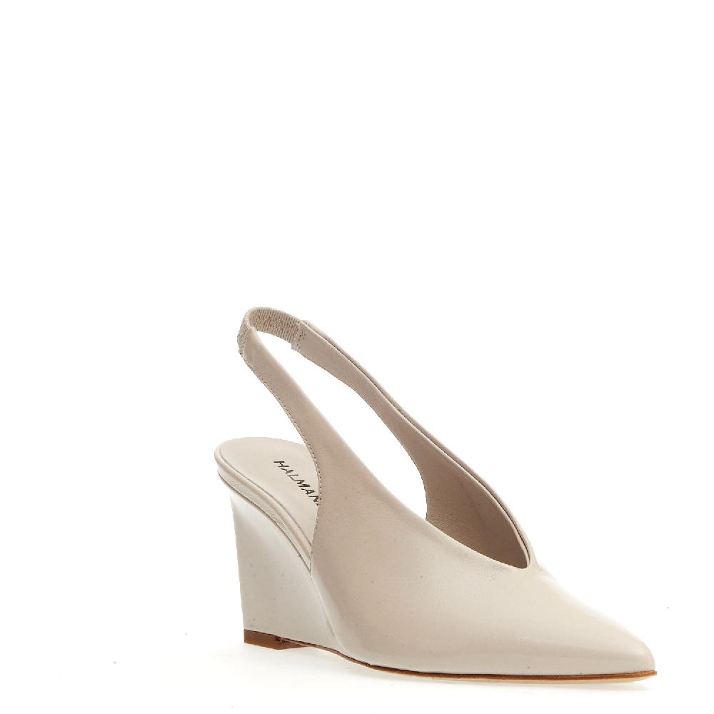 Sorelle Perego Slingback Pelle Roccia Tacco 80 Mm