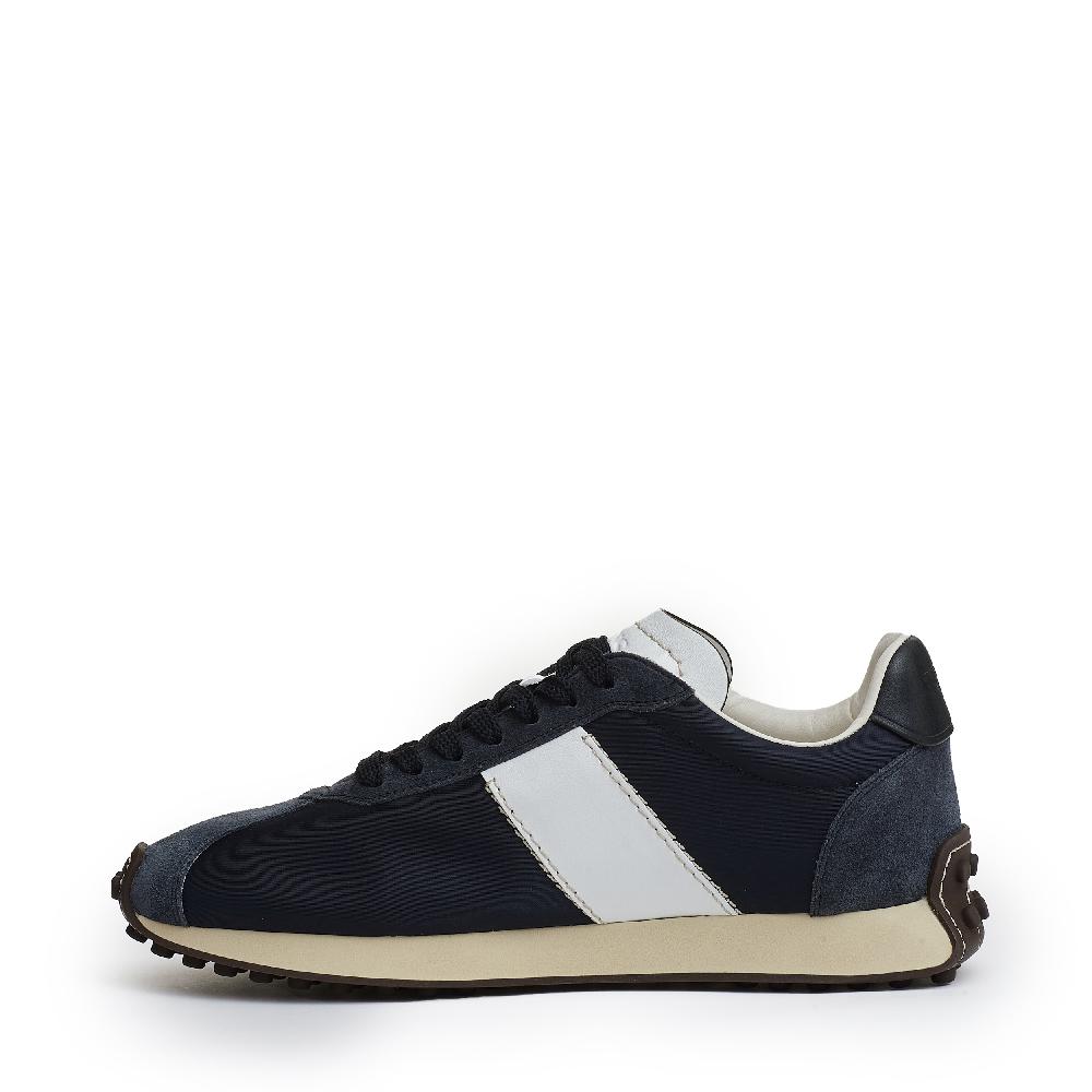 Sorelle Perego Sneakers Camoscio Blu E Tessuti