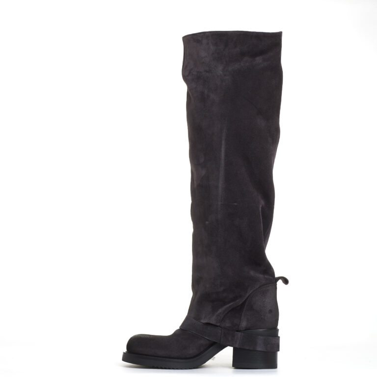 Sorelle Perego Stivale Biker Camoscio Antracite