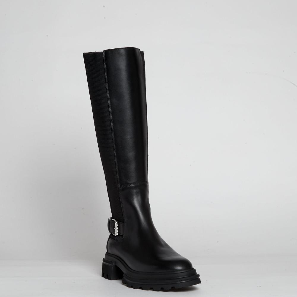 Sorelle Perego Stivale Pelle Nera Elastico