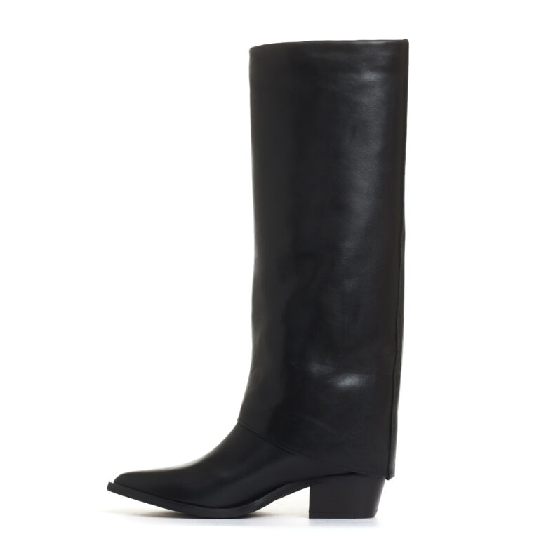 Sorelle Perego Texano Con Risvolto Tacco 50 Mm