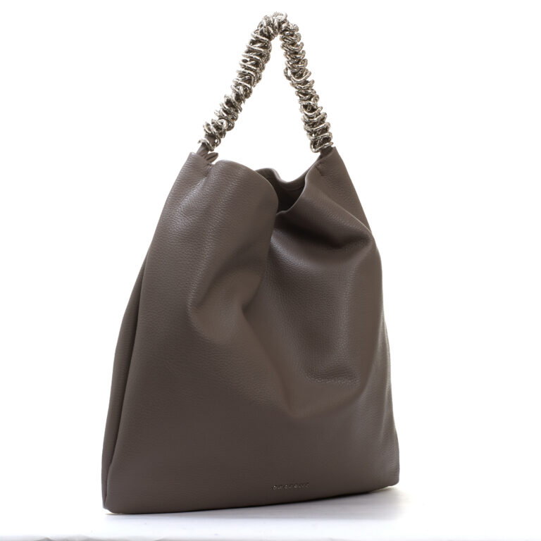 Sorelle Perego Todo Pelle Tortora Manico Catena