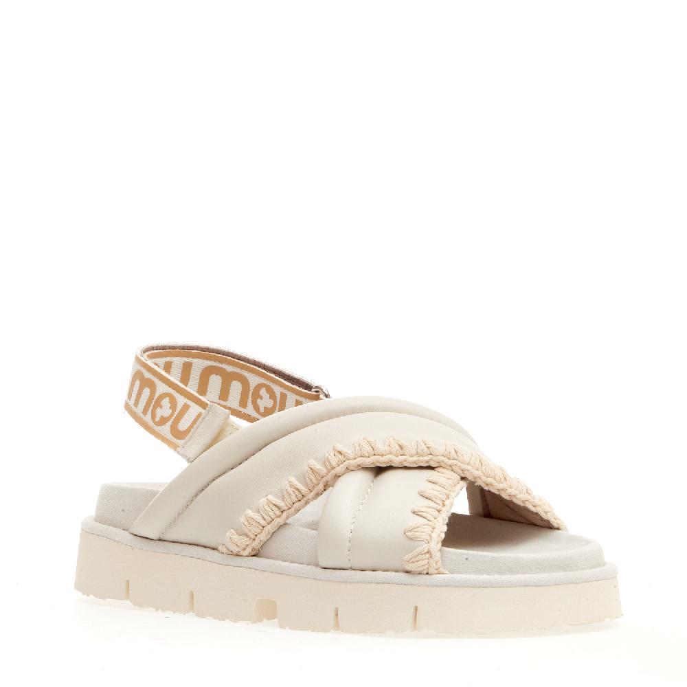 Sorelle Perego Zeppa Incrocio Pelle Bianco