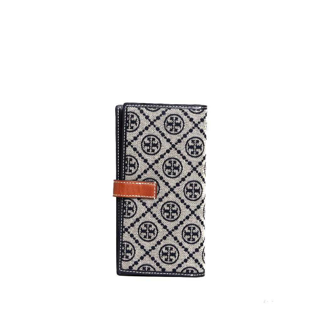 Sorelle Perego Zip Slim Wallet Tessuto Logo Blu