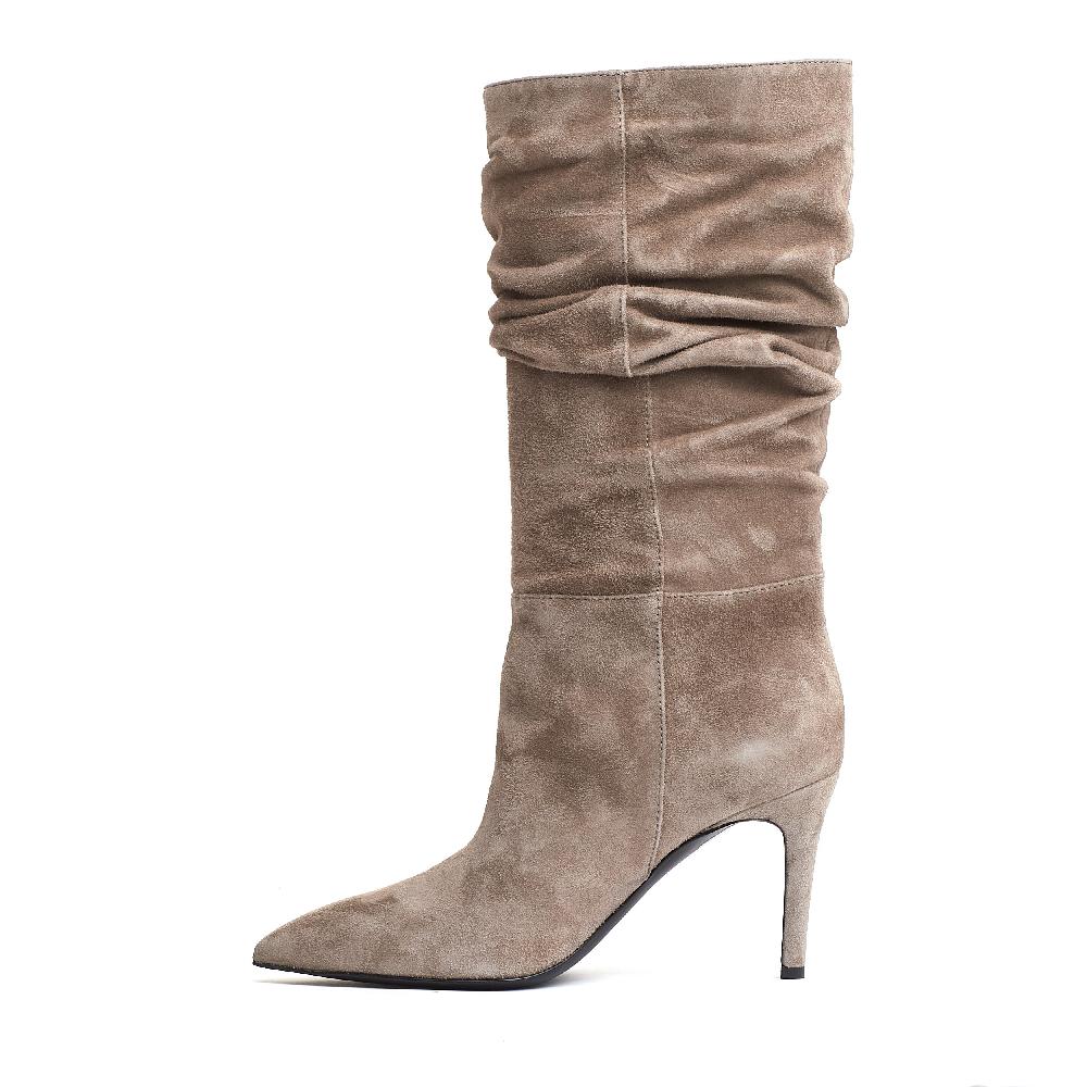 Sorelle Perego Stivaletto Arricciato Camoscio Antilope