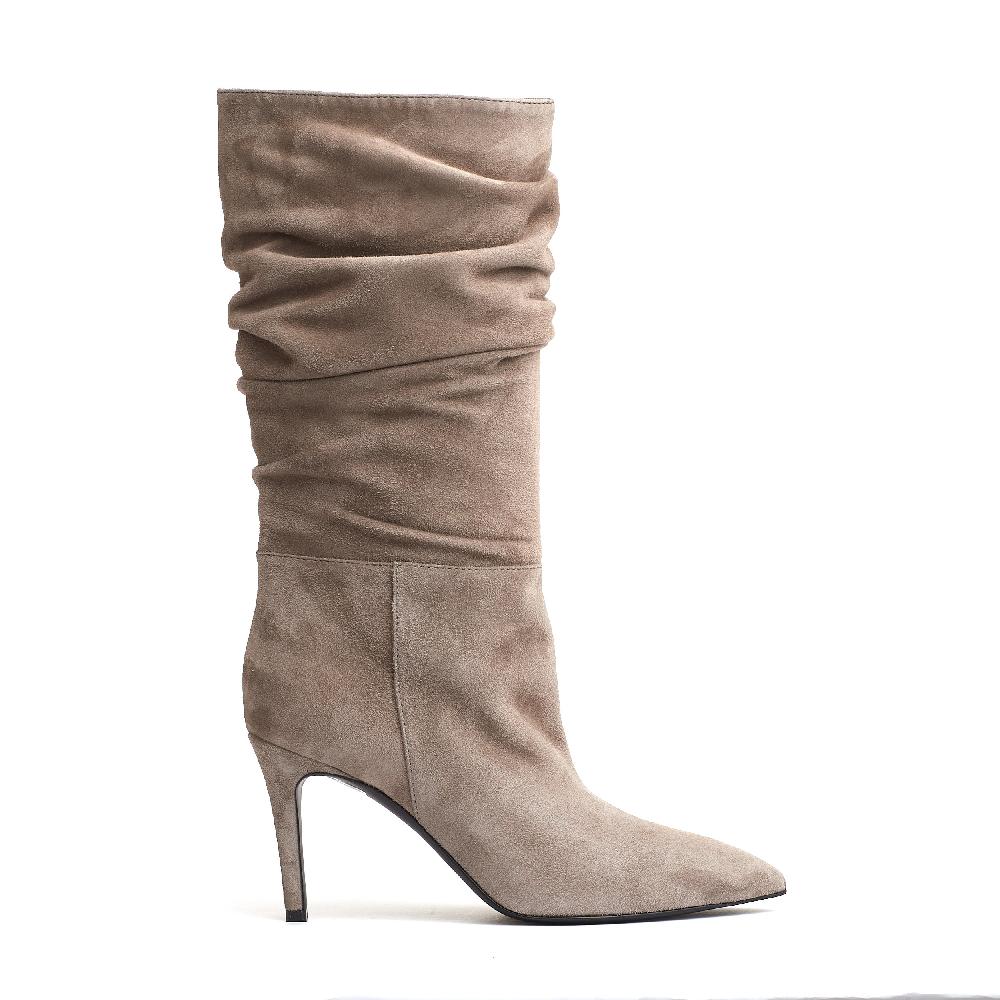 Sorelle Perego Stivaletto Arricciato Camoscio Antilope