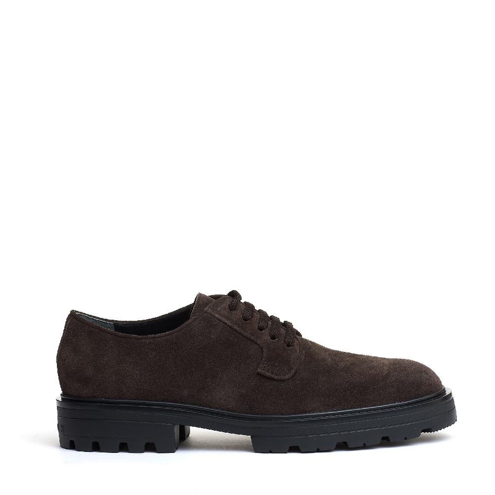 Sorelle Perego Stringata Marrone Camoscio Carroarmato