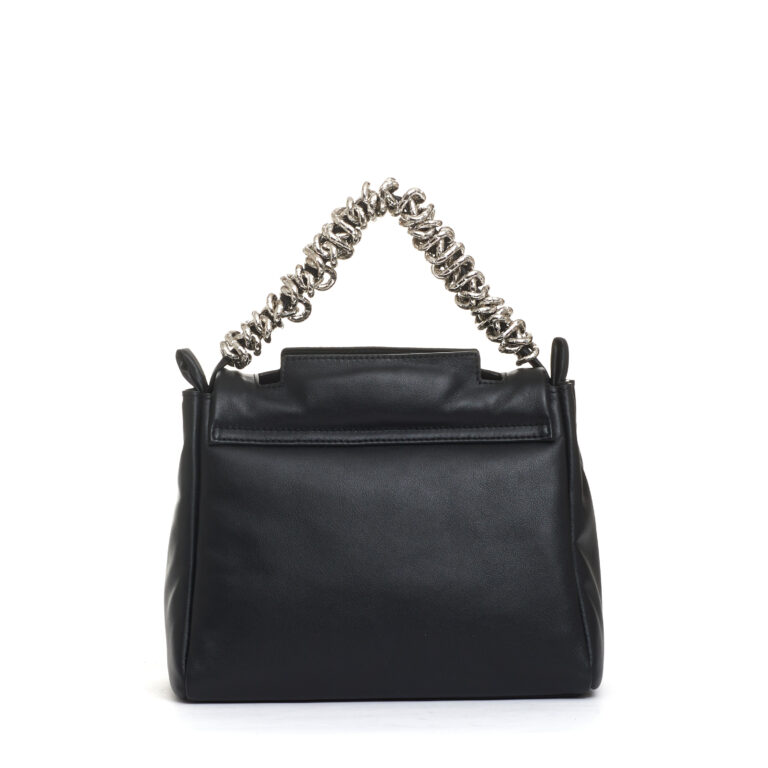 Sorelle Perego Sveva S Nappa Bold Nera Manico Catena