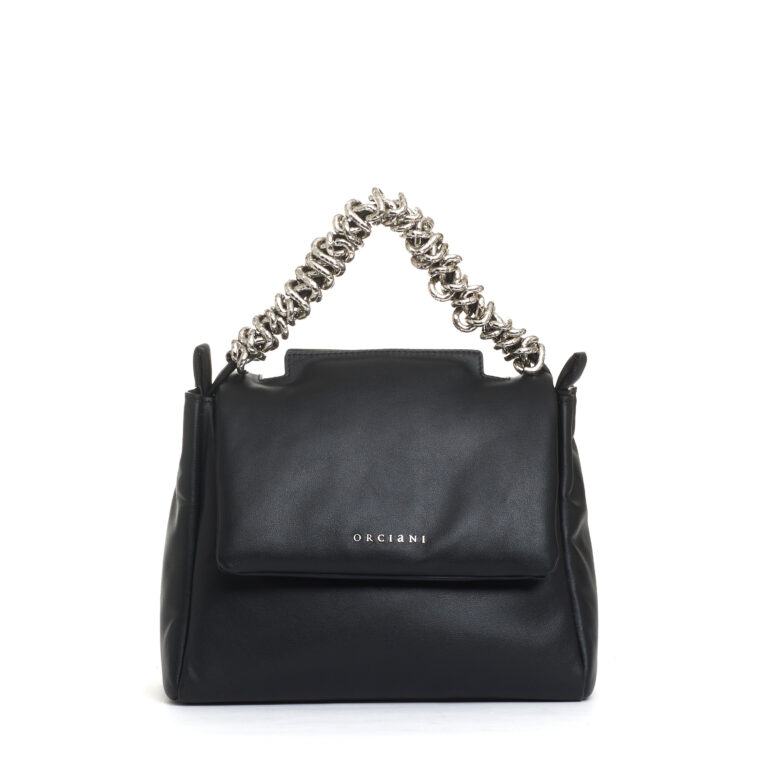 Sorelle Perego Sveva S Nappa Bold Nera Manico Catena