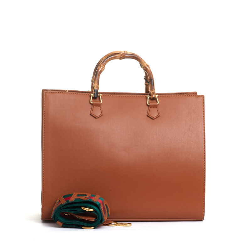 Sorelle Perego Tote Bag Cuoio Grande Con Teddy E Tracolla