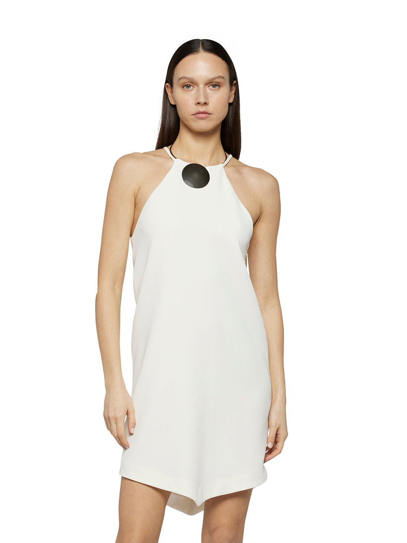 Space Simona Corsellini Abito Corto In Doppia Georgette