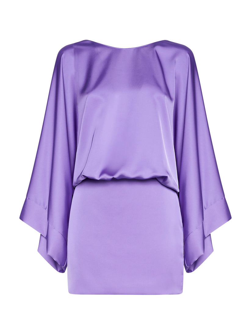 Space Simona Corsellini Abito corto sblusato in raso fluido Space Simona Corsellini Abito corto sblusato in raso fluido