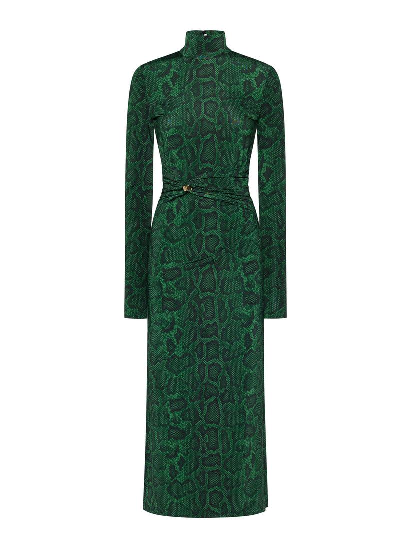 Space Simona Corsellini Abito in jersey di viscosa stampa pitone Space Simona Corsellini Abito in jersey di viscosa stampa pitone