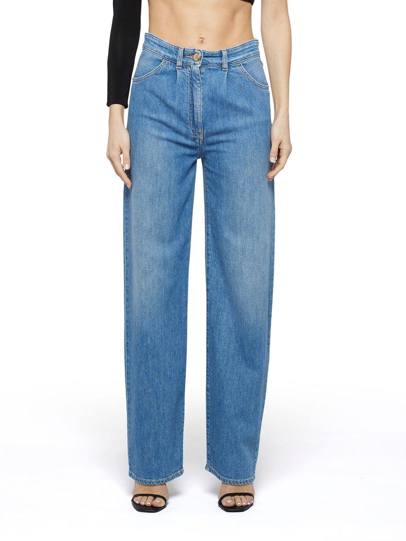 Space Simona Corsellini Denim Con Pinces In Tela Comfort Meccanico