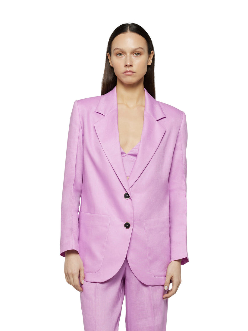 Space Simona Corsellini Giacca Dritta In Tecno Lino