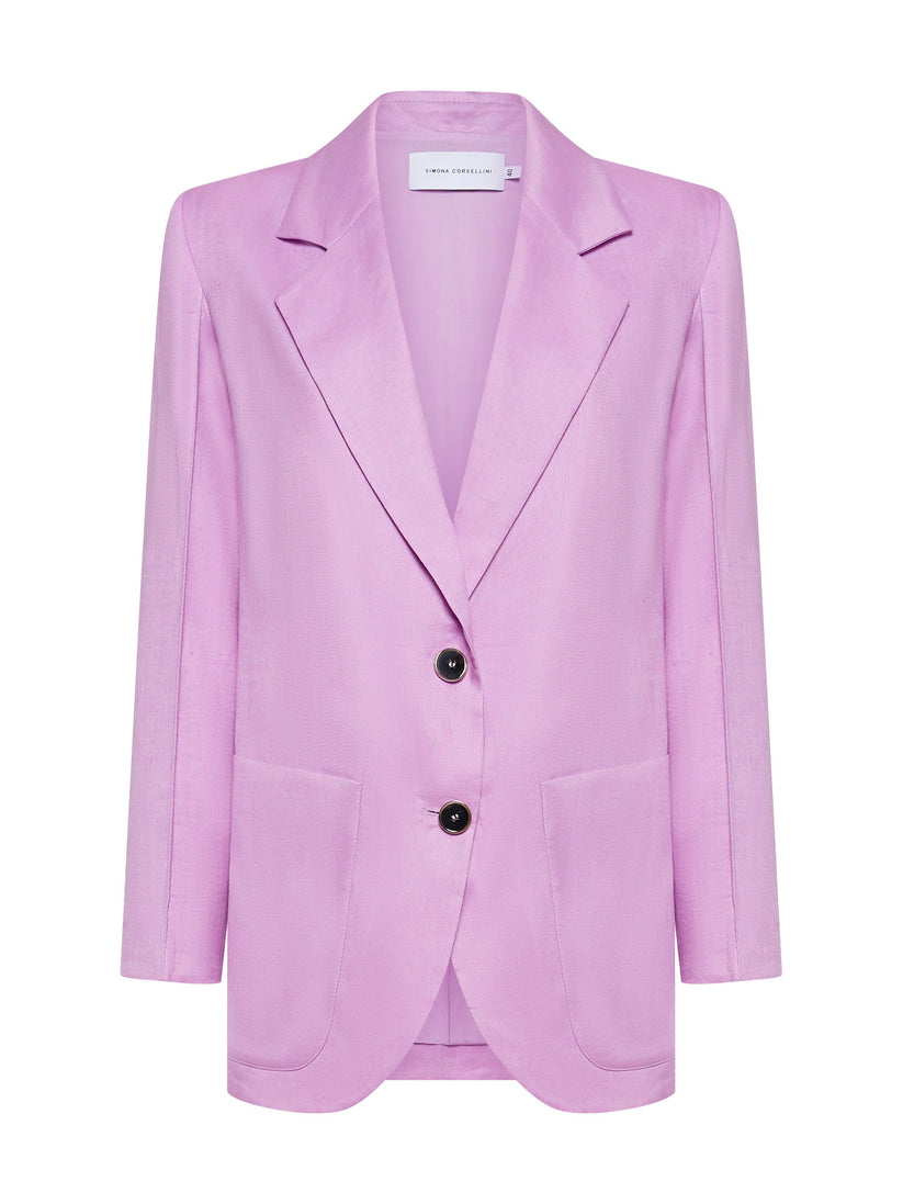 Space Simona Corsellini Giacca dritta in tecno lino Space Simona Corsellini Giacca dritta in tecno lino