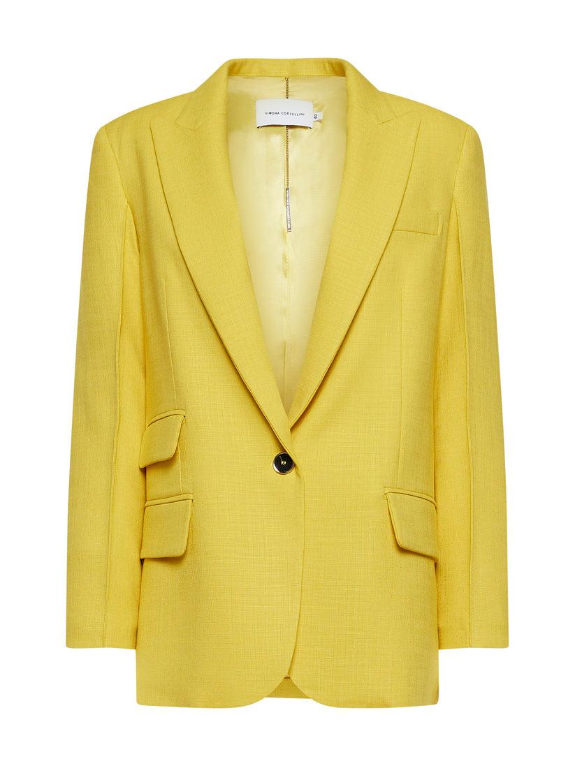 Space Simona Corsellini Giacca dritta in tramato luxury Space Simona Corsellini Giacca dritta in tramato luxury