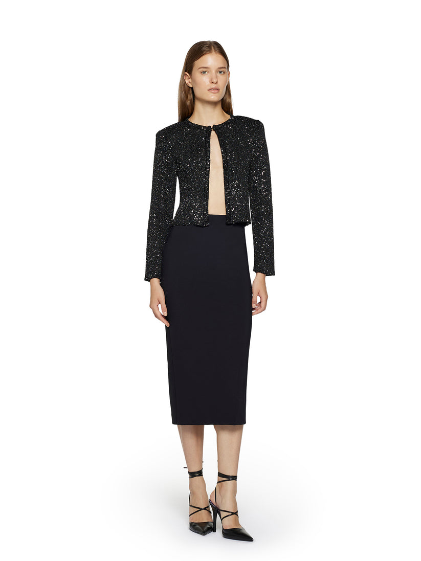 Space Simona Corsellini Giacca In Tricot Con Paillettes