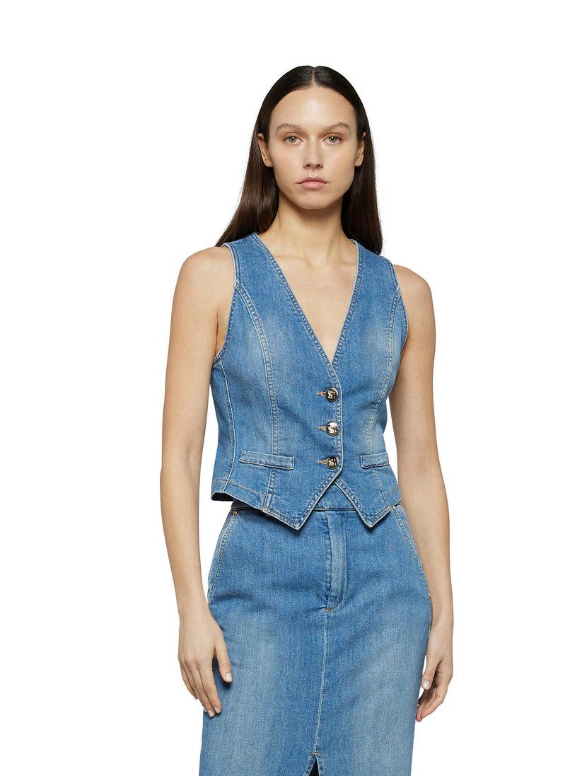 Space Simona Corsellini Gilet Ultrafitted In Tela Comfort Meccanico