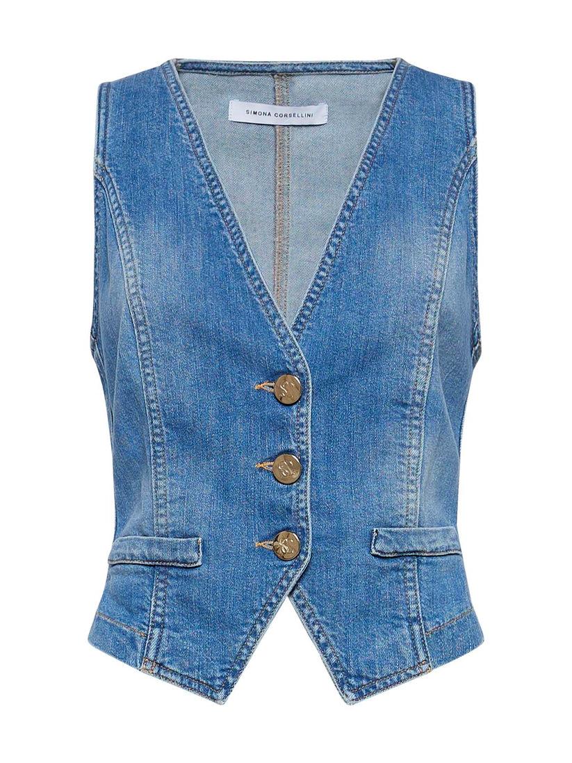 Space Simona Corsellini Gilet ultrafitted in tela comfort meccanico Space Simona Corsellini Gilet ultrafitted in tela comfort meccanico