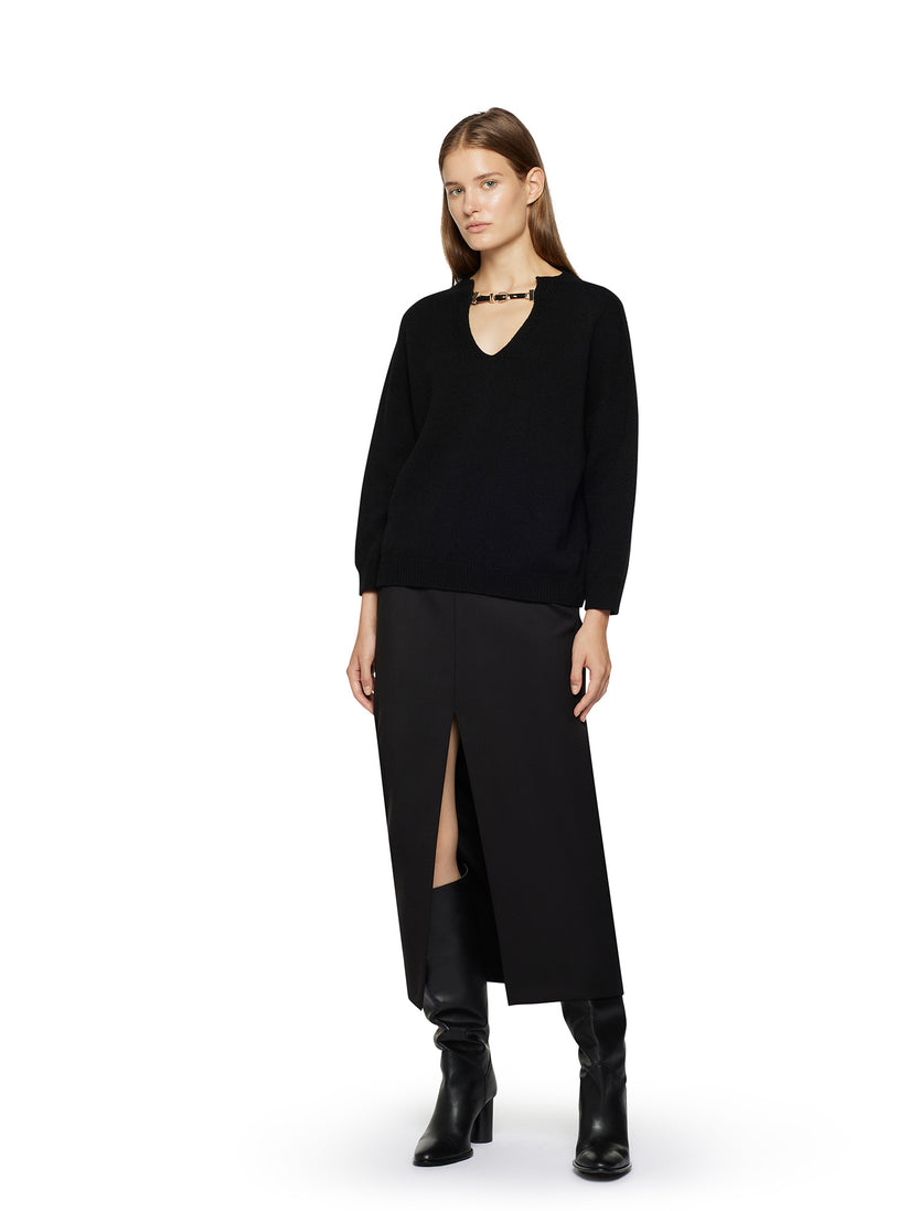 Space Simona Corsellini Gonna dritta in pettinato comfort