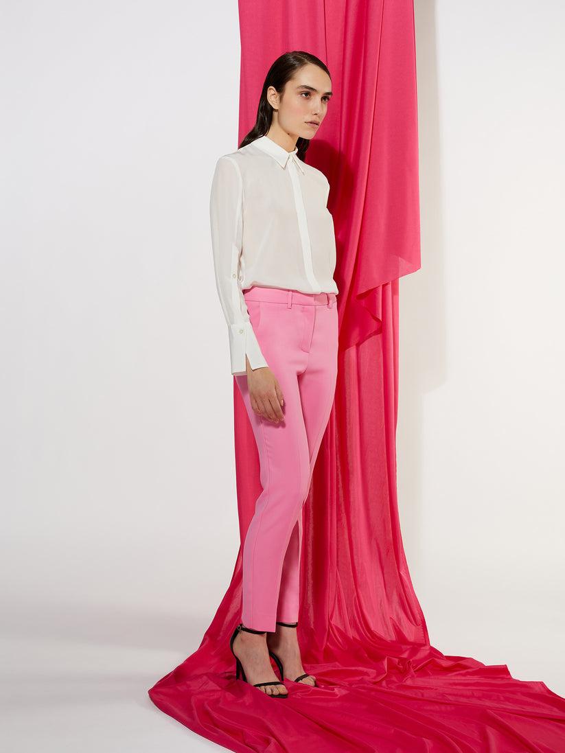 Space Simona Corsellini Pantalone A Sigaretta In Cady Di Viscosa