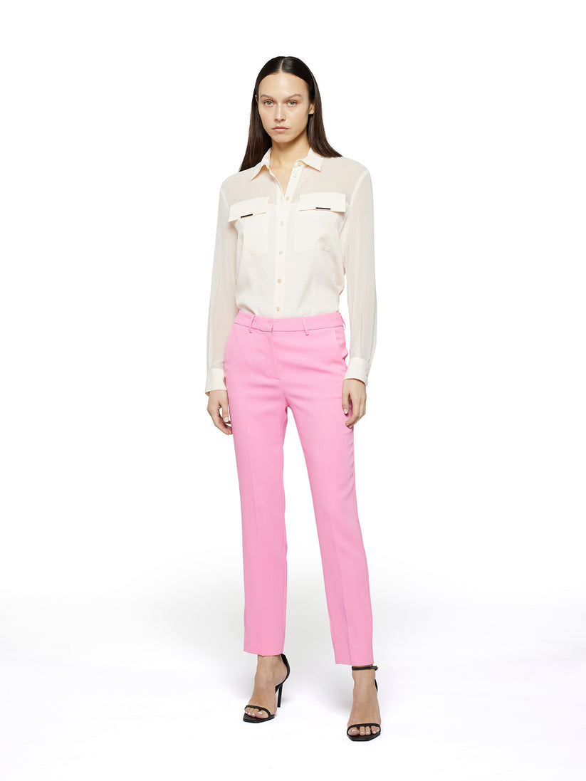 Space Simona Corsellini Pantalone A Sigaretta In Cady Di Viscosa