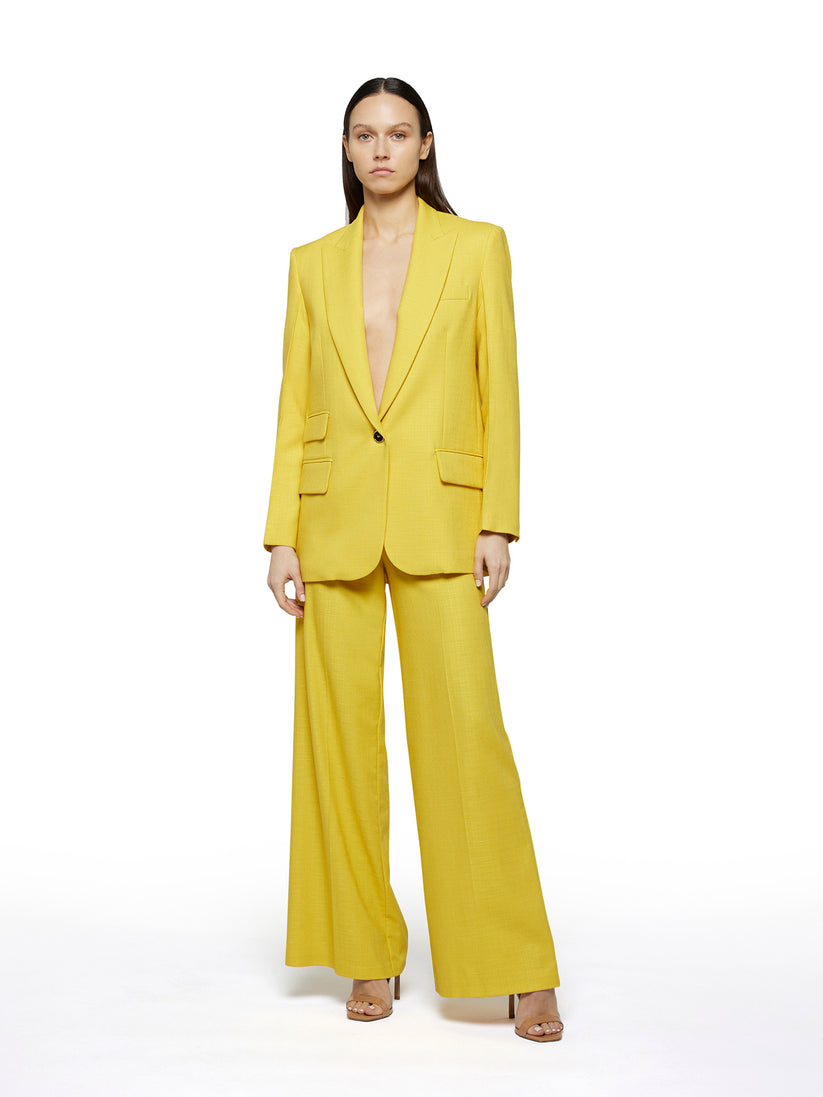 Space Simona Corsellini Pantalone Ampio In Tramato Luxury