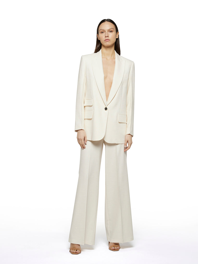 Space Simona Corsellini Pantalone Ampio In Tramato Luxury