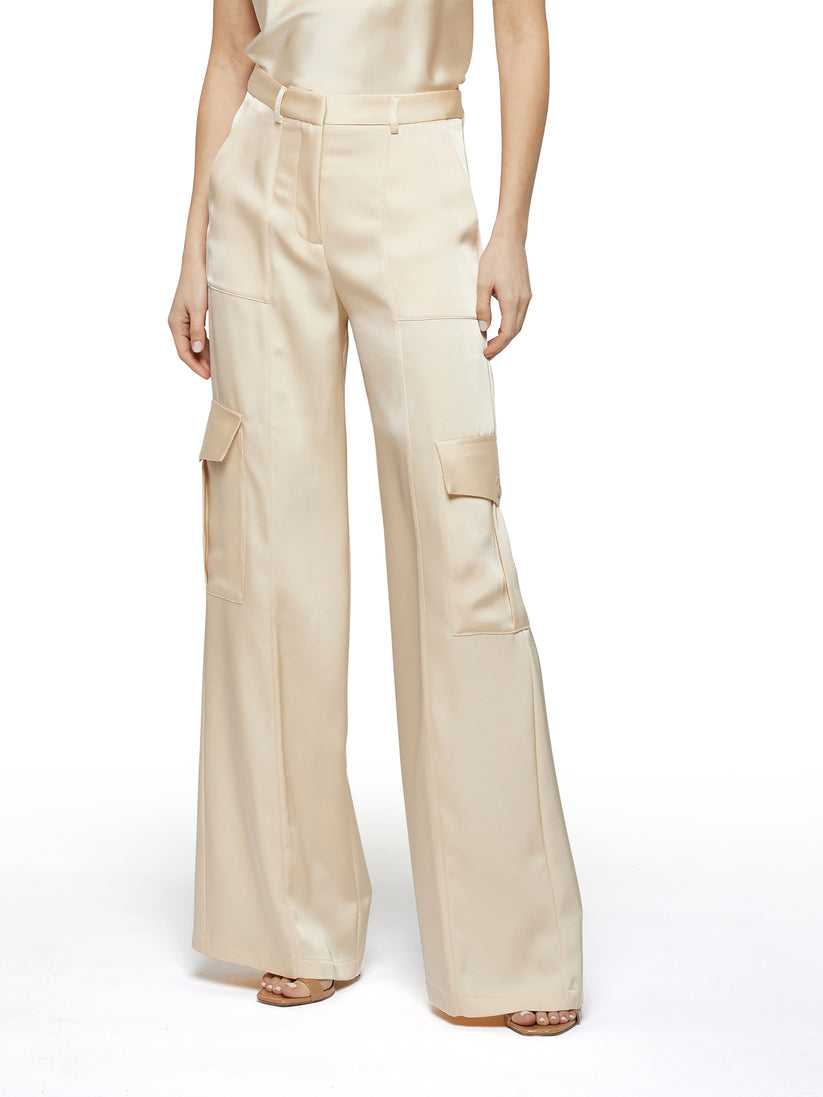 Space Simona Corsellini Pantalone Cargo In Raso Heavy