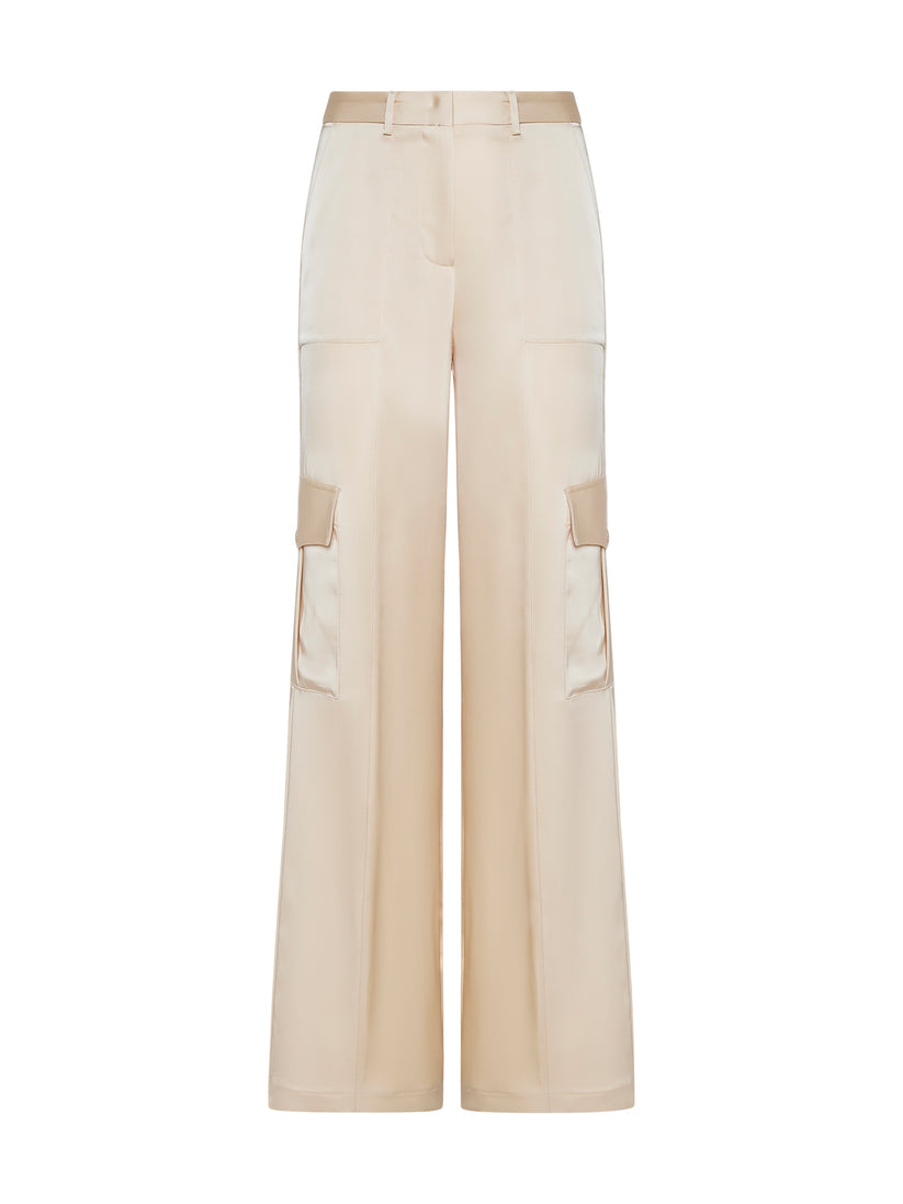 Space Simona Corsellini Pantalone cargo in raso heavy Space Simona Corsellini Pantalone cargo in raso heavy