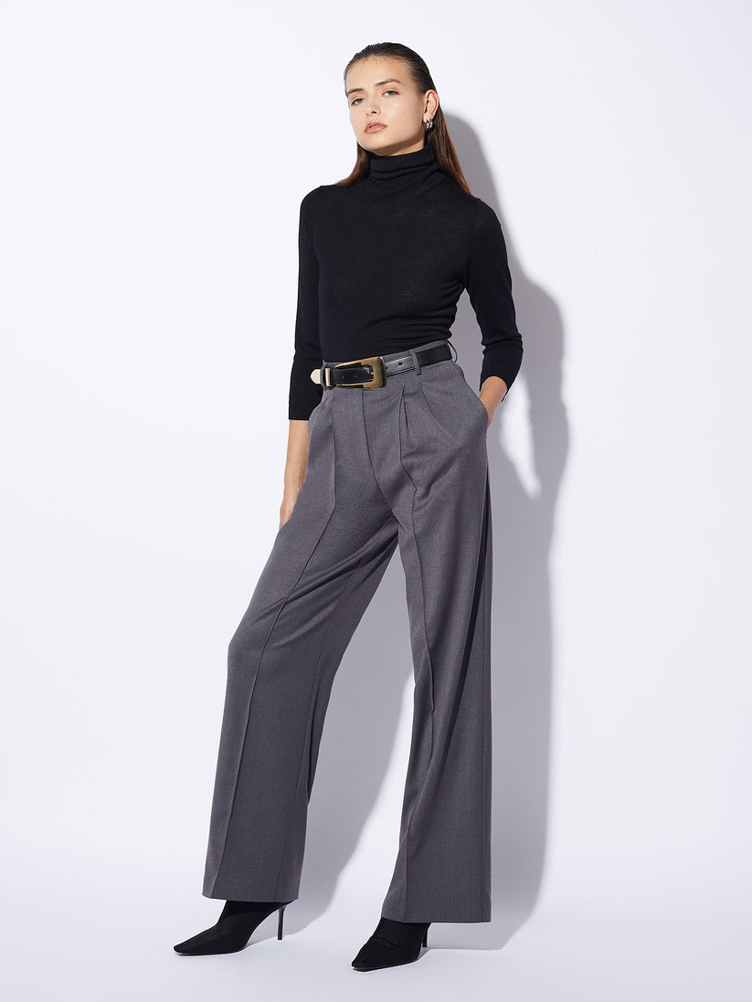 Space Simona Corsellini Pantalone Largo Con Doppie Pinces Frontali