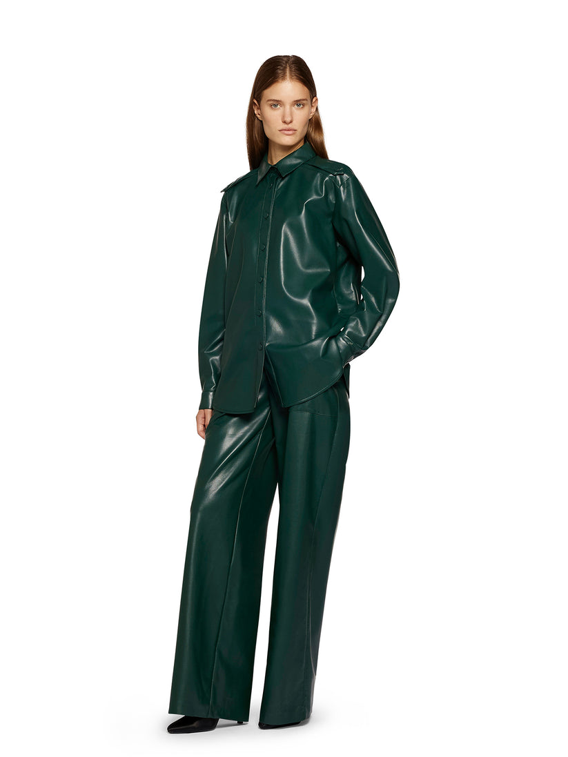 Space Simona Corsellini Pantalone Largo In Vegan Leather
