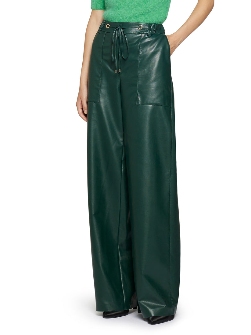 Space Simona Corsellini Pantalone Largo In Vegan Leather