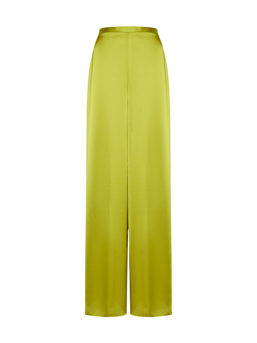 Space Simona Corsellini Pantalone palazzo in raso fluido