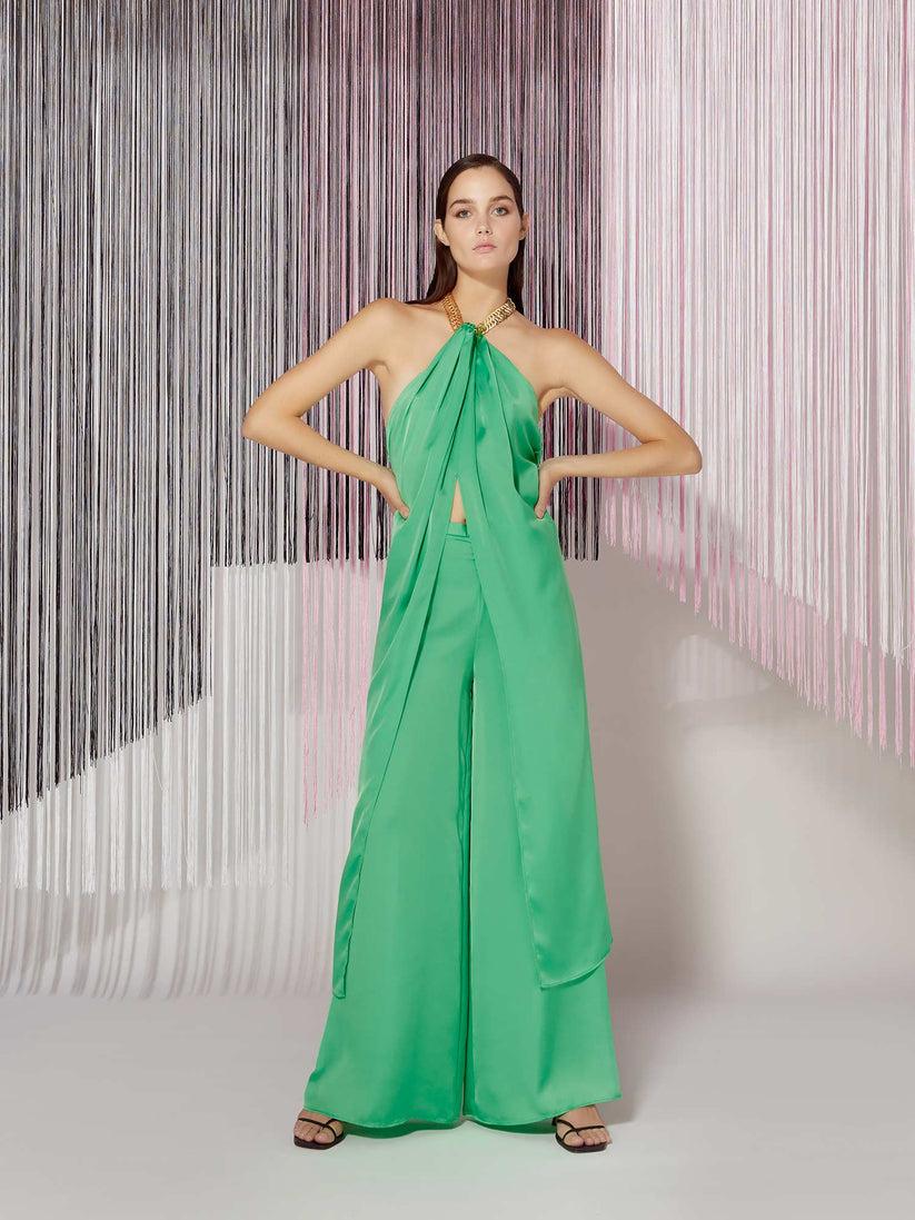 Space Simona Corsellini Completo in raso fluido