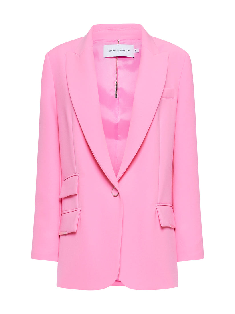 Space Simona Corsellini Giacca dritta in poly cady Space Simona Corsellini Giacca dritta in poly cady