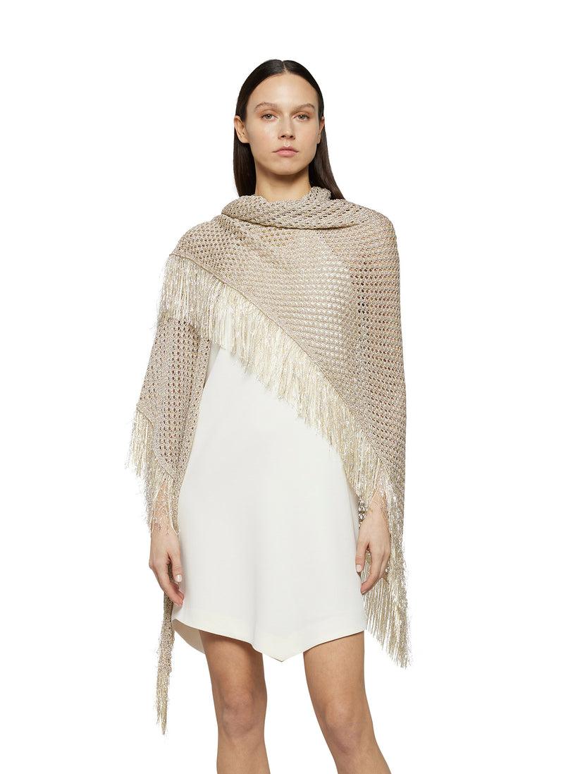 Space Simona Corsellini Scialle In Crochet Lurex