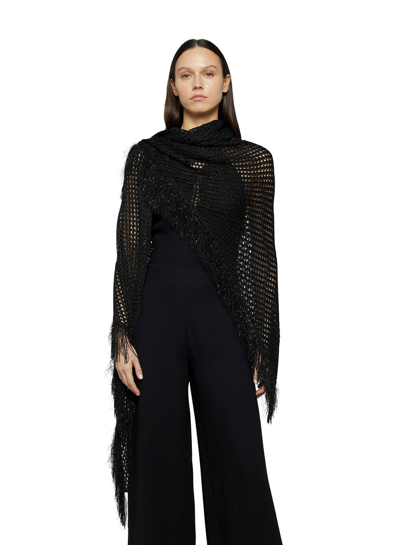 Space Simona Corsellini Scialle In Crochet Lurex