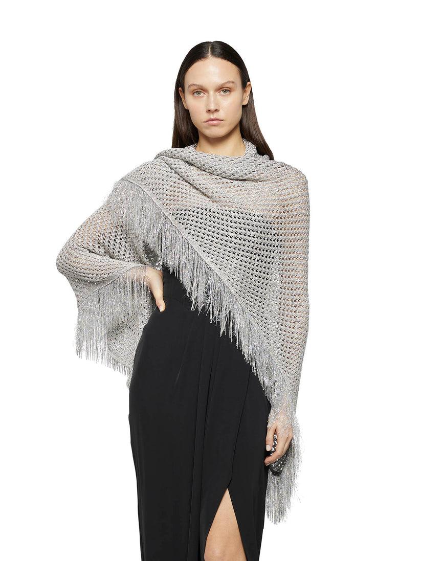 Space Simona Corsellini Scialle In Crochet Lurex