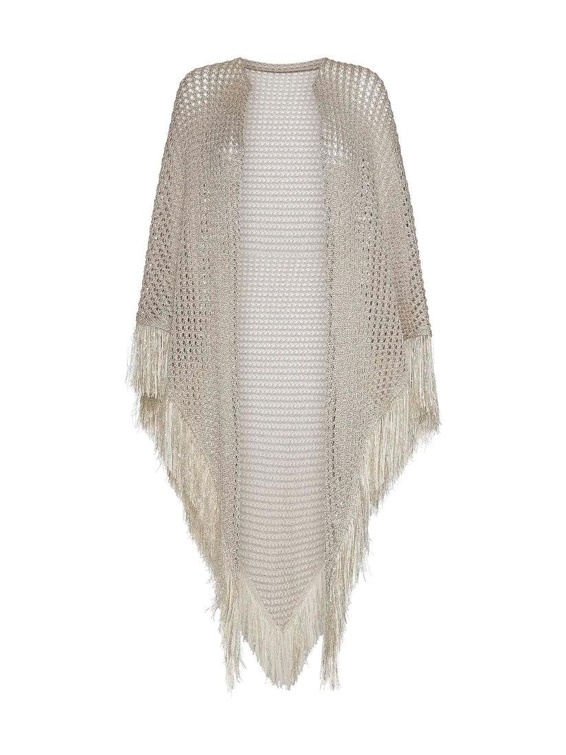 Space Simona Corsellini Scialle in crochet lurex