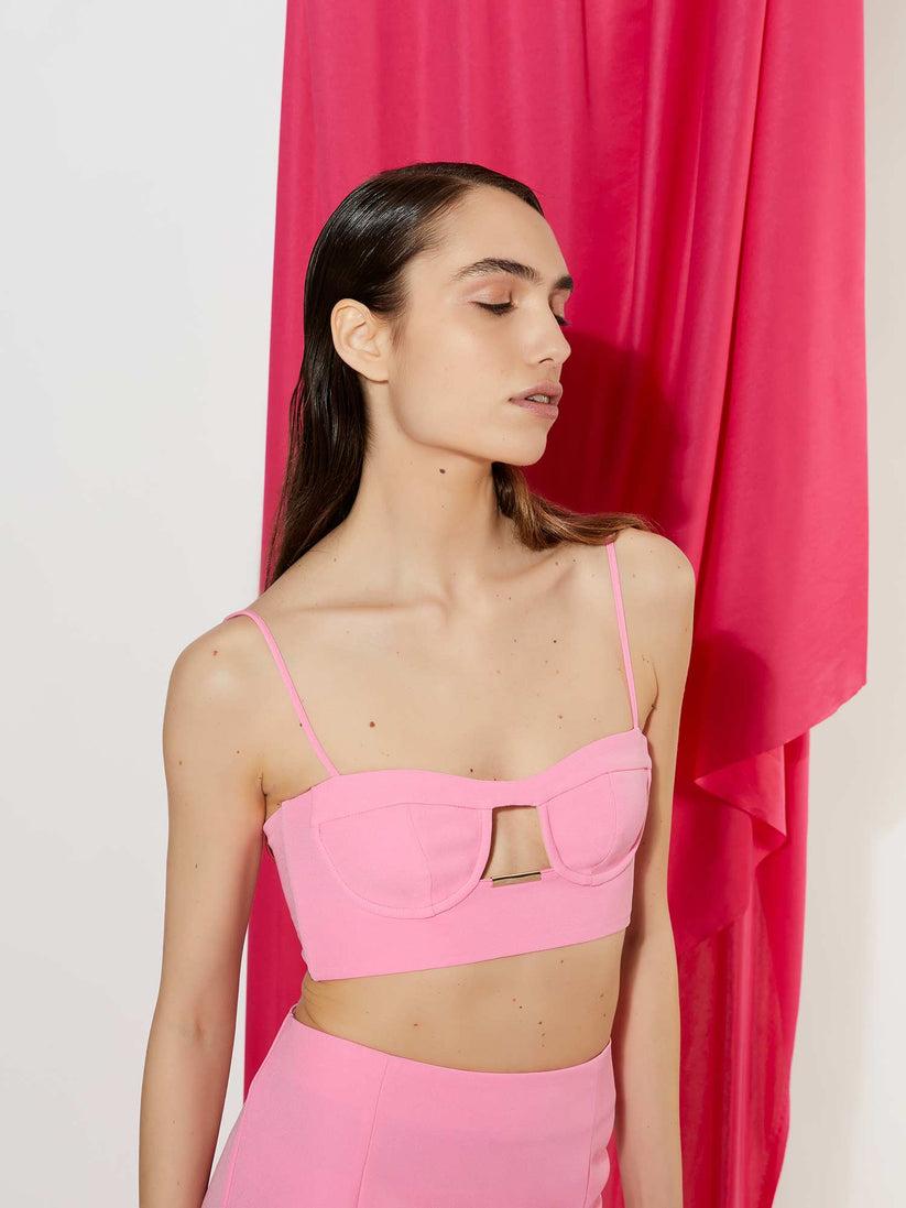 Space Simona Corsellini Top Bra In Poly Cady