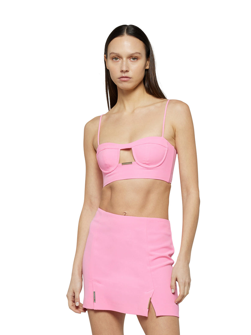 Space Simona Corsellini Top Bra In Poly Cady