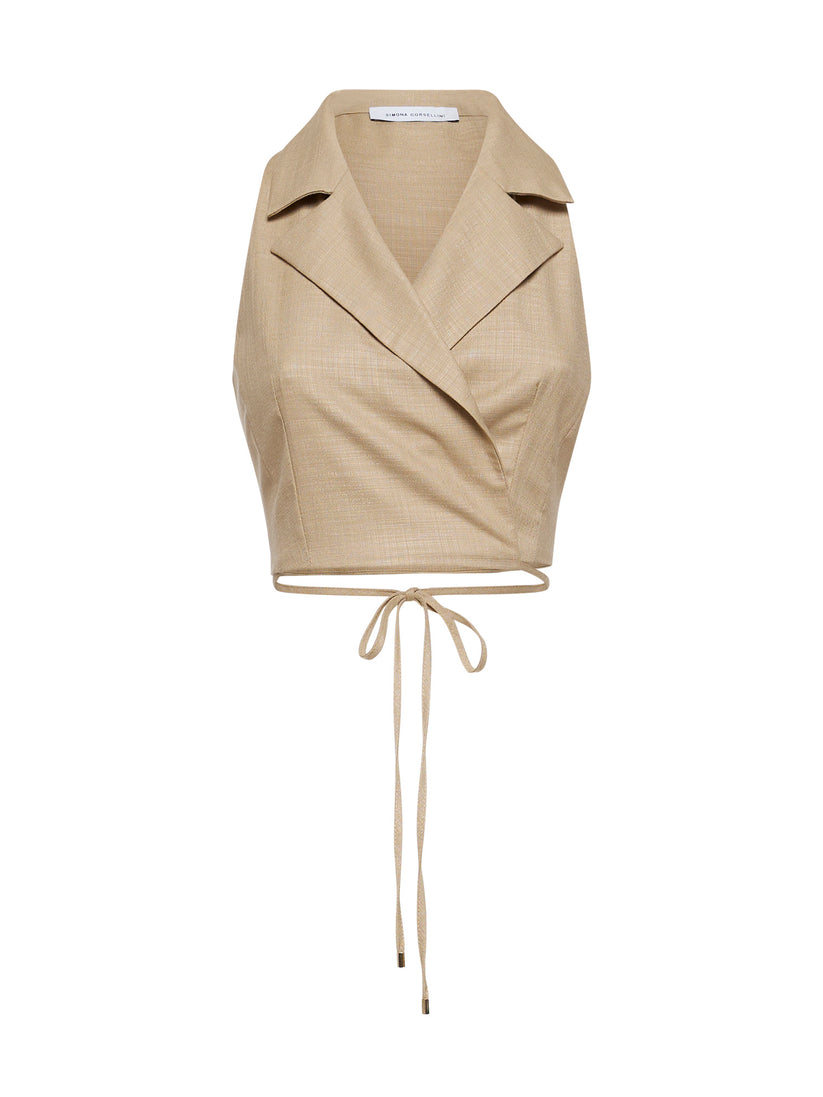 Space Simona Corsellini Top in tramato luxury Space Simona Corsellini Top in tramato luxury