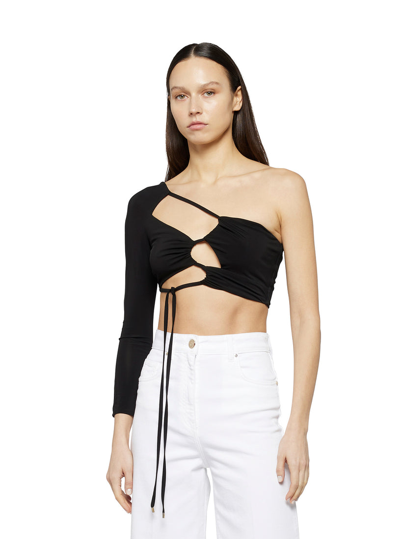 Space Simona Corsellini Top Monomanica In Jersey