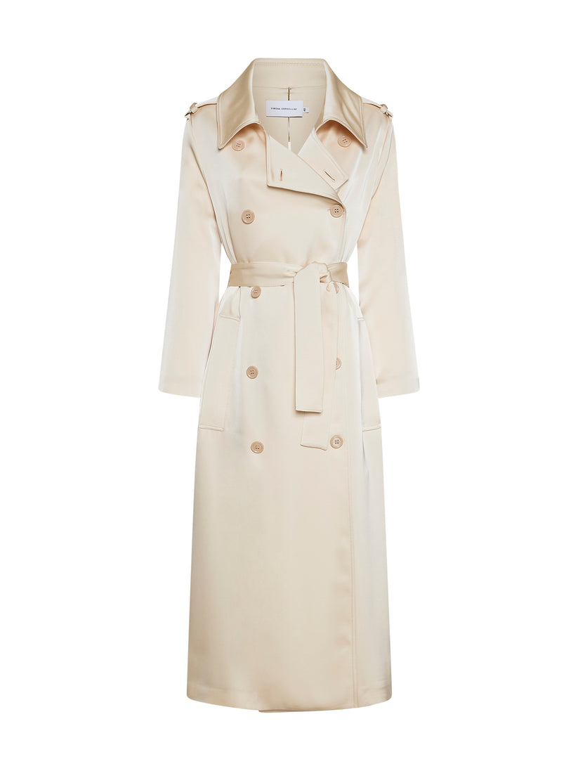 Space Simona Corsellini Trench In Raso Heavy