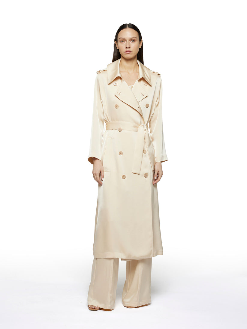 Space Simona Corsellini Trench In Raso Heavy