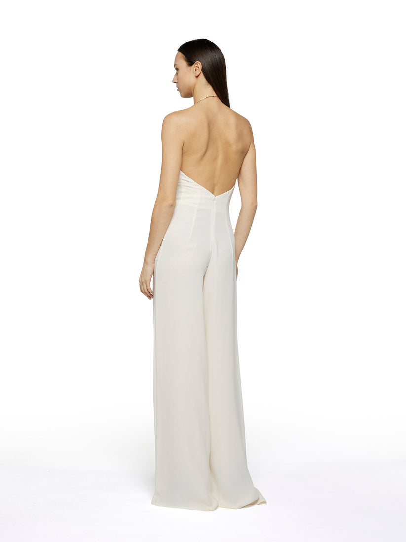 Space Simona Corsellini Tuta Palazzo In Doppia Georgette